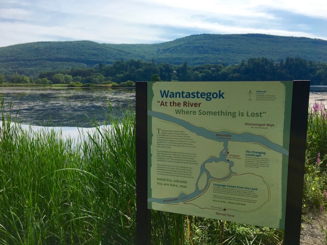 reclaiming wantastegok sign retreat farm meadows